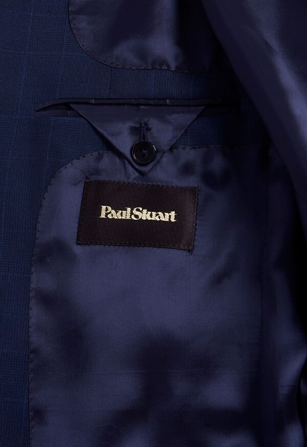 Paul Stuart Navy Plaid Summer Jacket