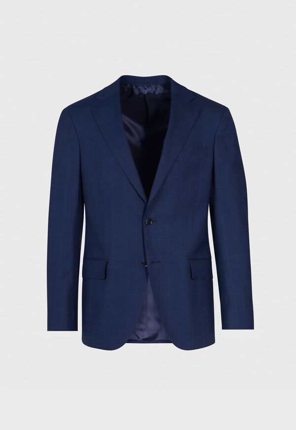 paul stuart Navy Plaid Summer Jacket