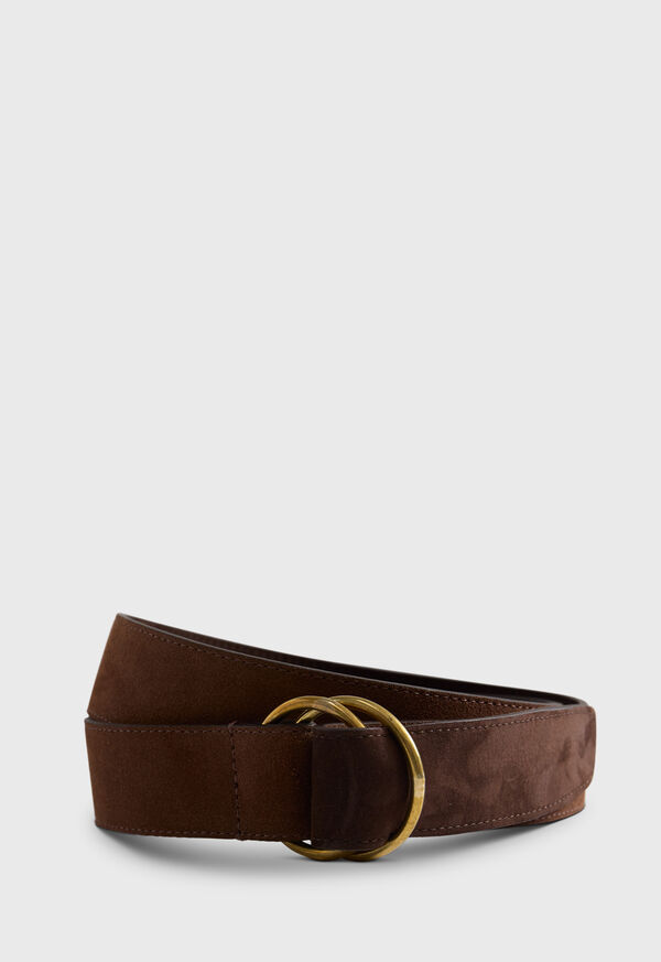 paul stuart O-Ring Reversible Suede Belt