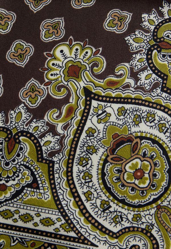Paul Stuart Ornate Print Pocket Square