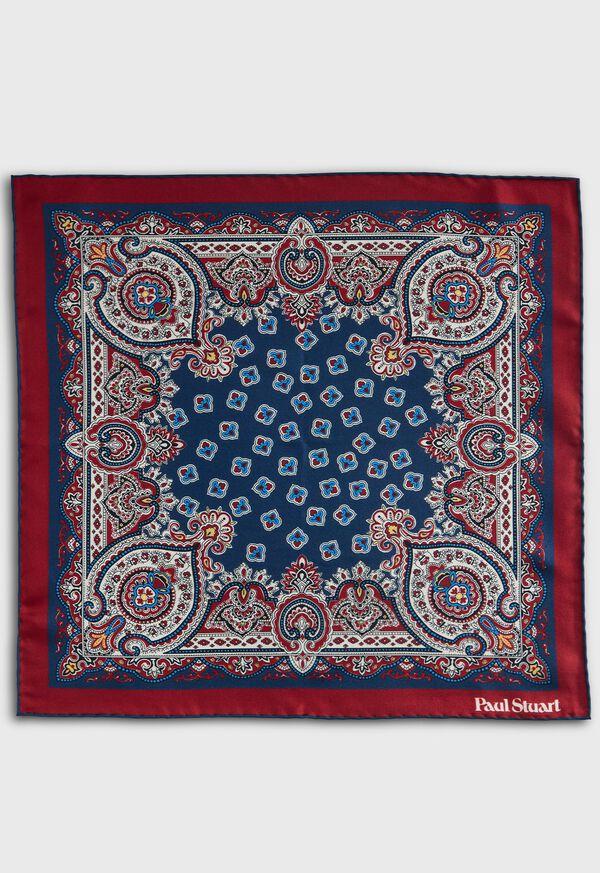 Paul Stuart Ornate Print Pocket Square