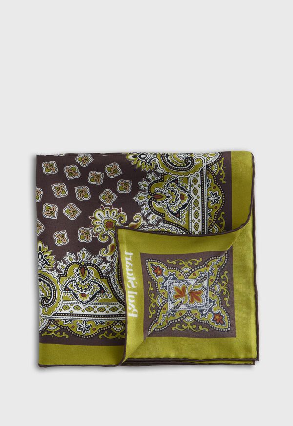 paul stuart Ornate Print Pocket Square