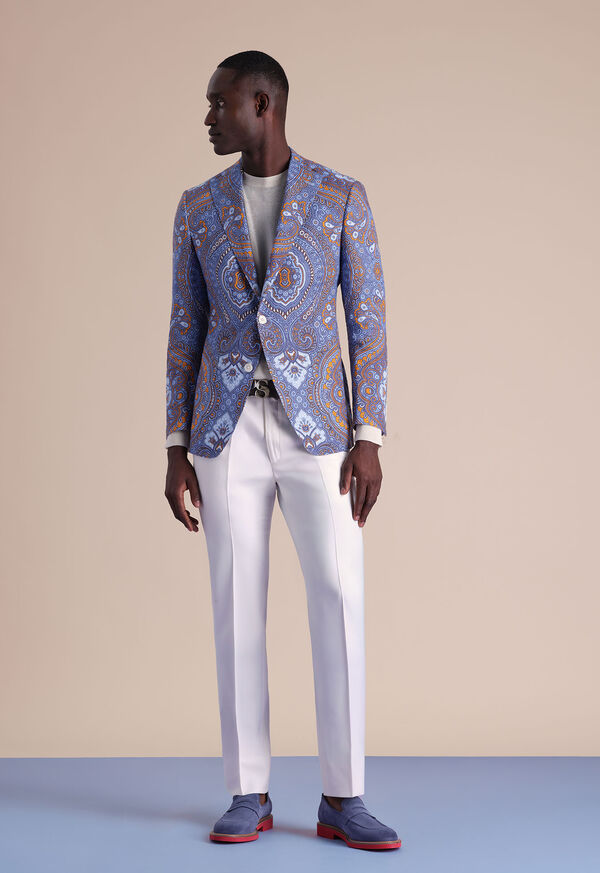 Paul Stuart Paisley Linen Jacket