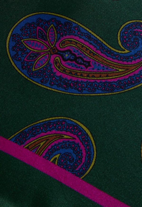 Paul Stuart Paisley Print Pocket Square