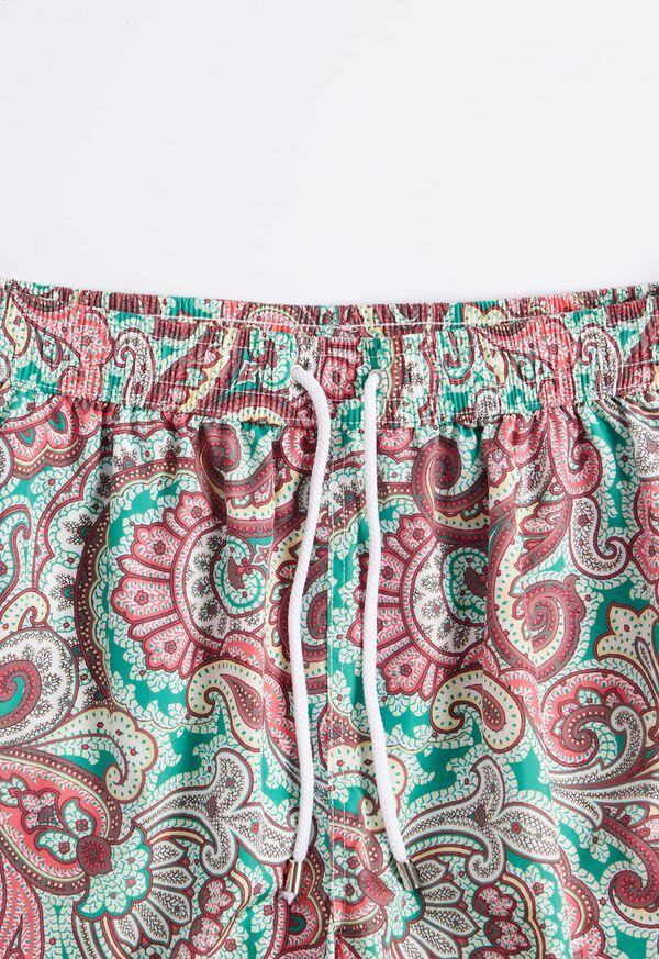 Paul Stuart Paisley Print Swim Trunk