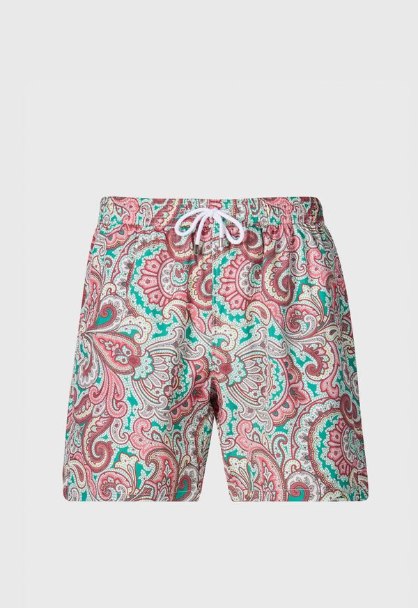 paul stuart Paisley Print Swim Trunk