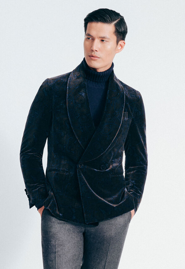 Paul Stuart Paisley Velvet Dinner Jacket