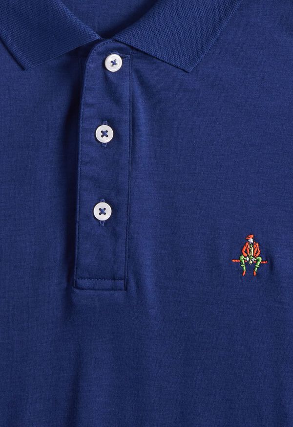 Paul Stuart Pima Interlock Logo Polo