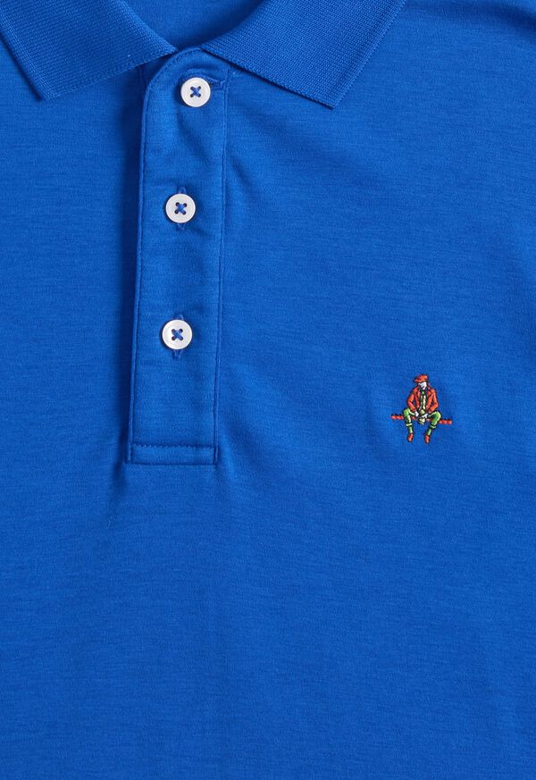 Paul Stuart Pima Interlock Logo Polo