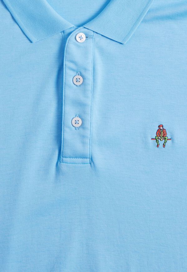 Paul Stuart Pima Interlock Logo Polo