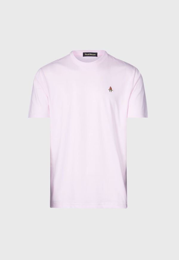 paul stuart Pima Interlock Logo T-Shirt