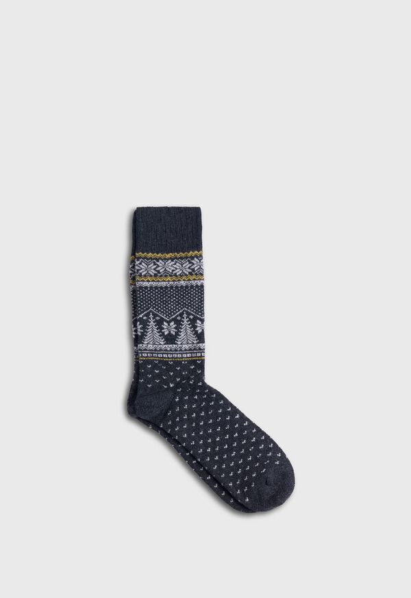 paul stuart Pine Tree & Snowflake Sock
