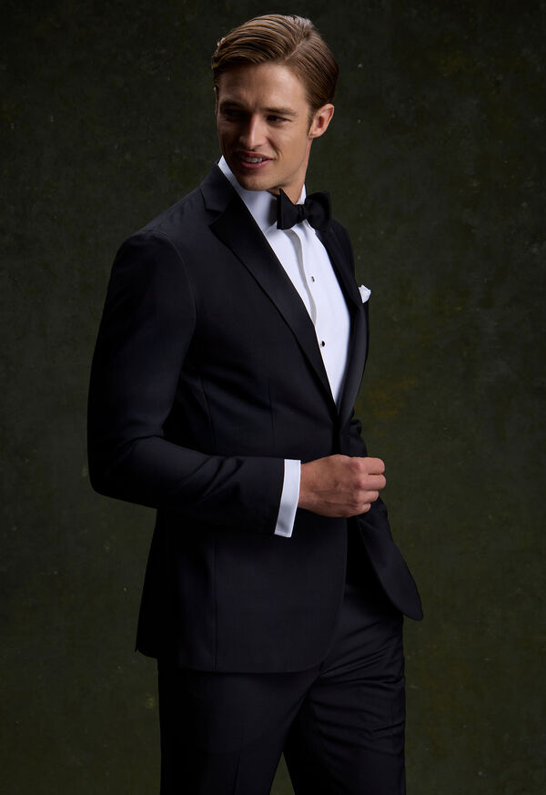 Paul Stuart Piqué Bib Front Cotton Formal Shirt