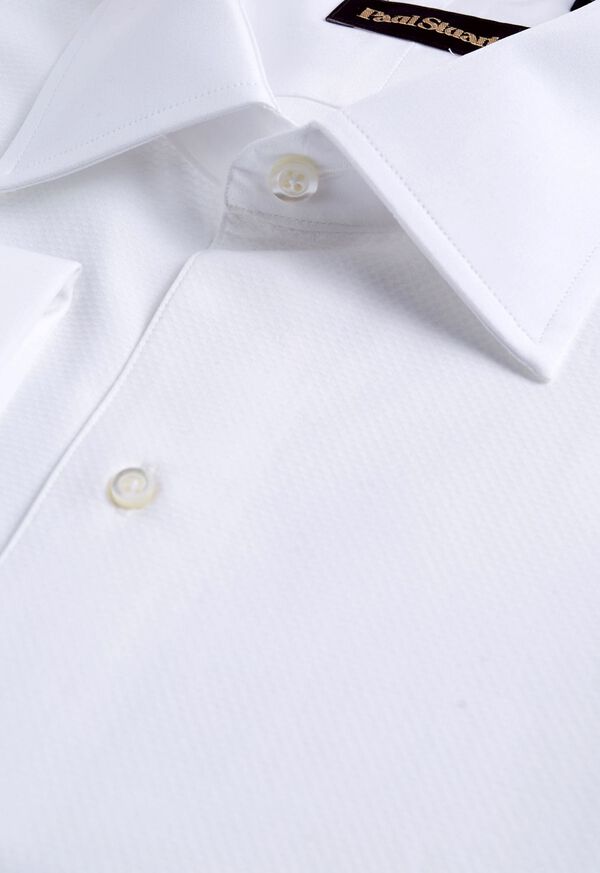 Paul Stuart Piqué Bib Front Cotton Formal Shirt