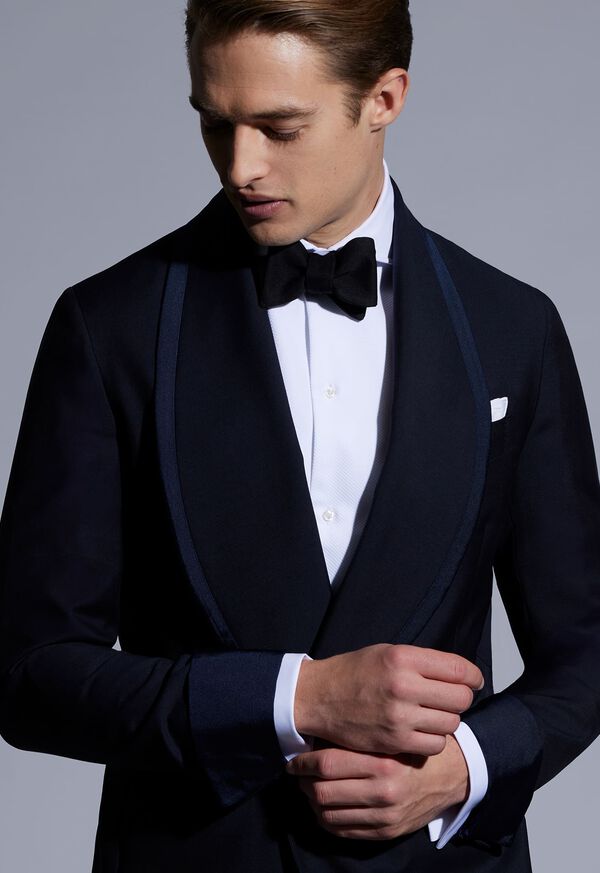 Paul Stuart Piqué Bib Front Tuxedo Shirt