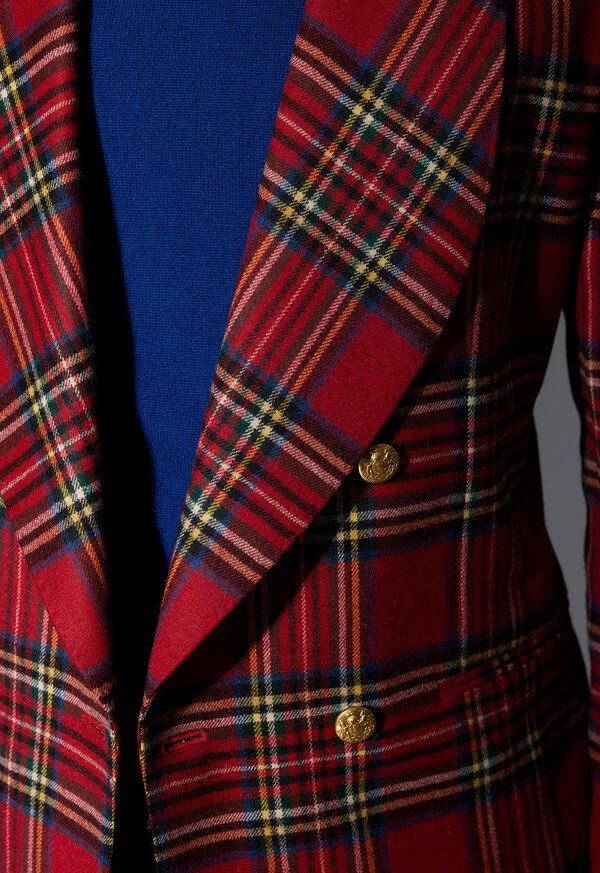 Paul Stuart Plaid Double Breasted Dinner Jacket