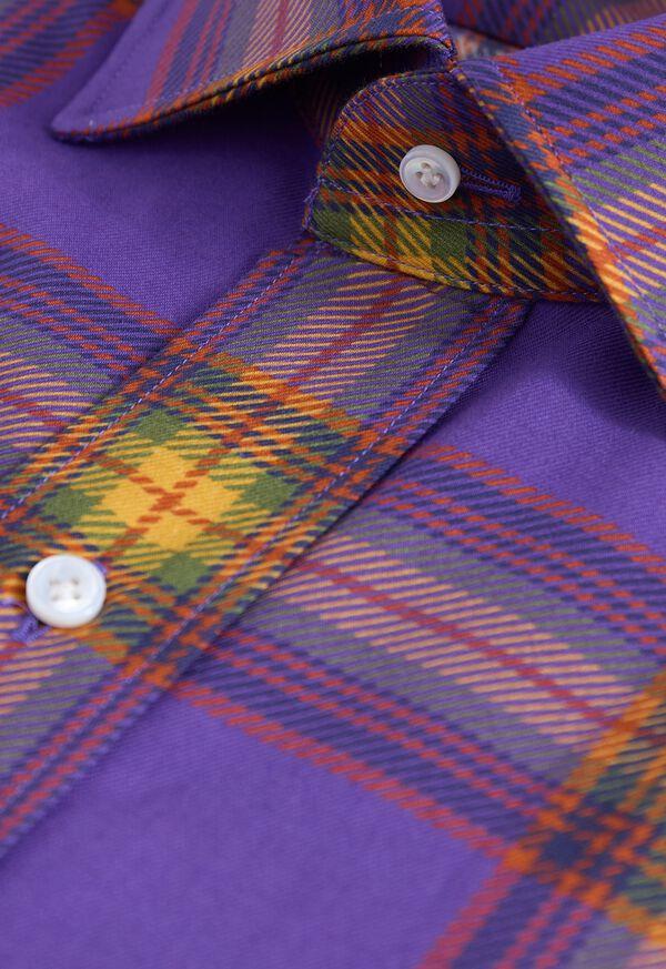 Paul Stuart Plaid Print Sport Shirt