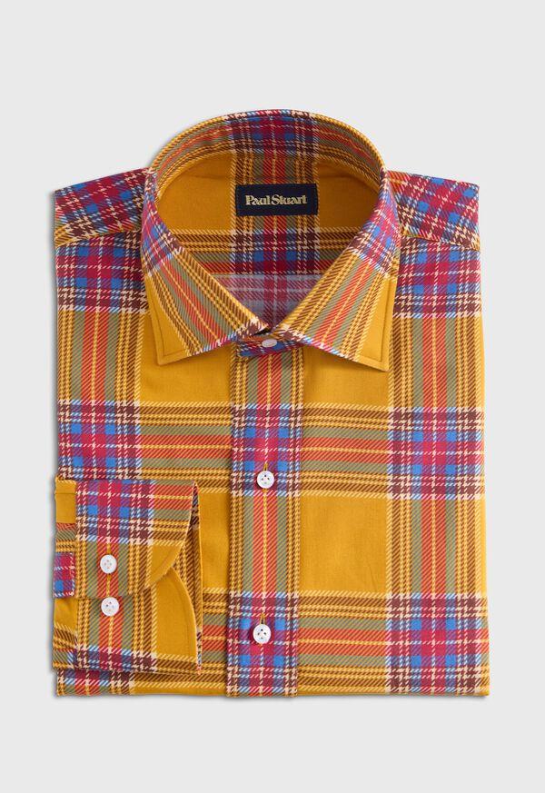 paul stuart Plaid Print Sport Shirt