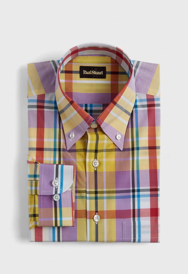 paul stuart Plaid Sport Shirt