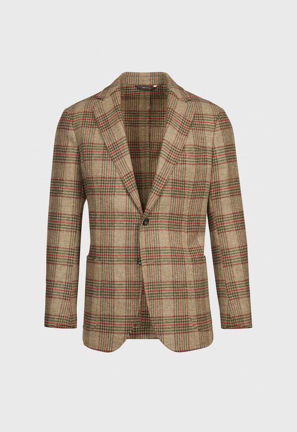 paul stuart Plaid Wool Soft Constructed Jacket
