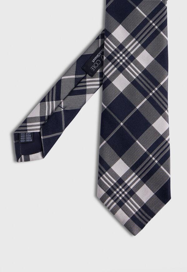 paul stuart Plaid Woven Silk Tie