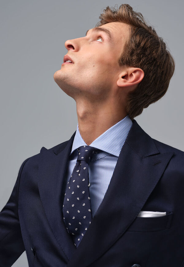 Paul Stuart Poplin Stripe Dress Shirt