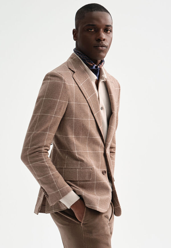 Paul Stuart Prince Of Whales Check Cashmere Jacket