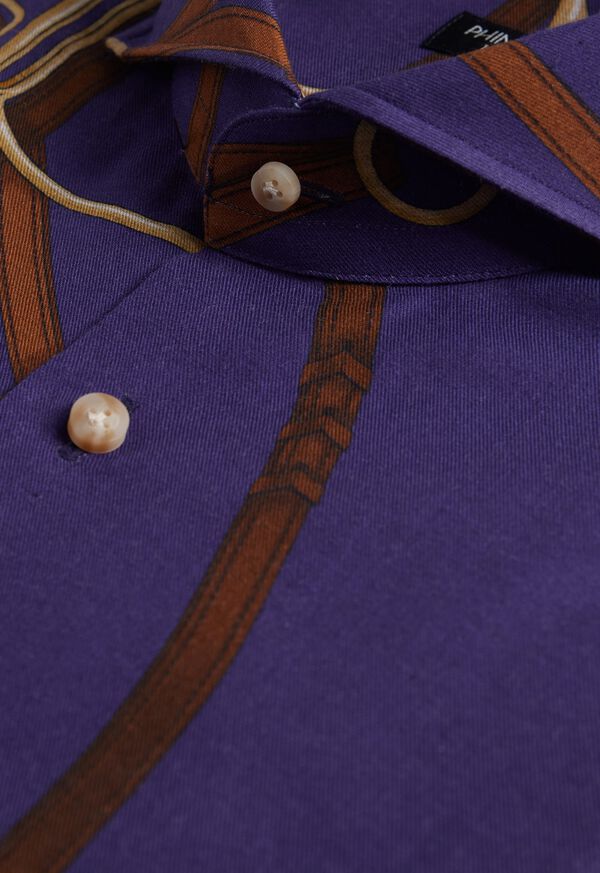 Paul Stuart Printed Cotton Flannel Shirt