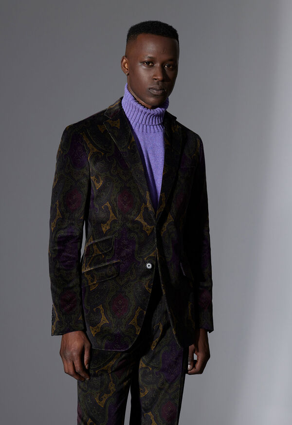 Paul Stuart Printed Cotton Paisley Jacket