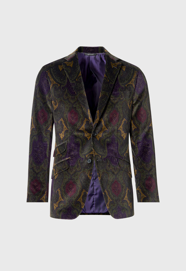 paul stuart Printed Cotton Paisley Jacket