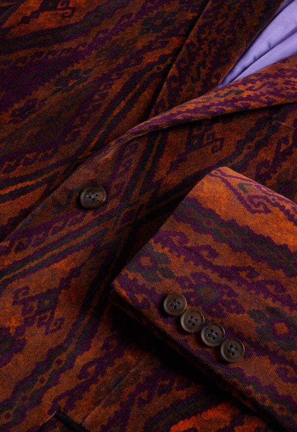 Paul Stuart Printed Cotton Velvet Jacket