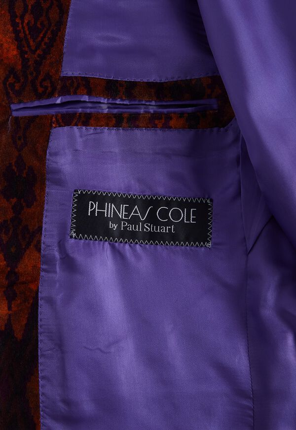 Paul Stuart Printed Cotton Velvet Jacket