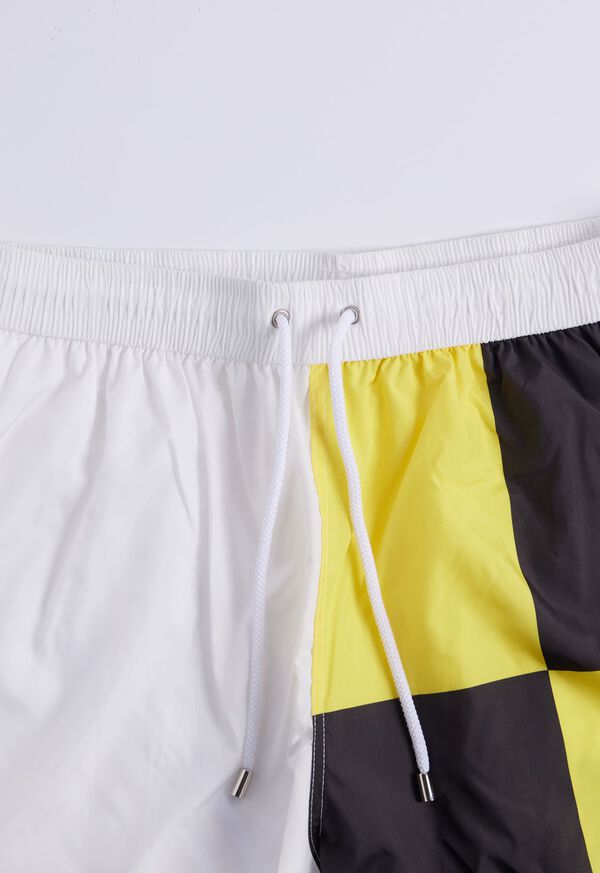 Paul Stuart Printed Flag Swim Shorts
