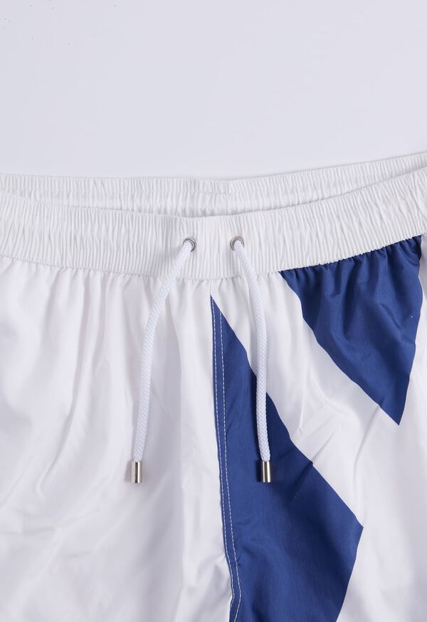 Paul Stuart Printed Flag Swim Shorts