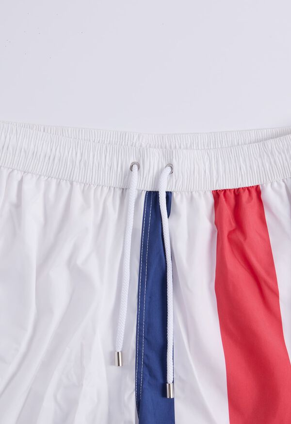 Paul Stuart Printed Flag Swim Shorts