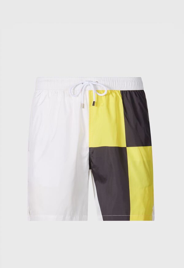paul stuart Printed Flag Swim Shorts