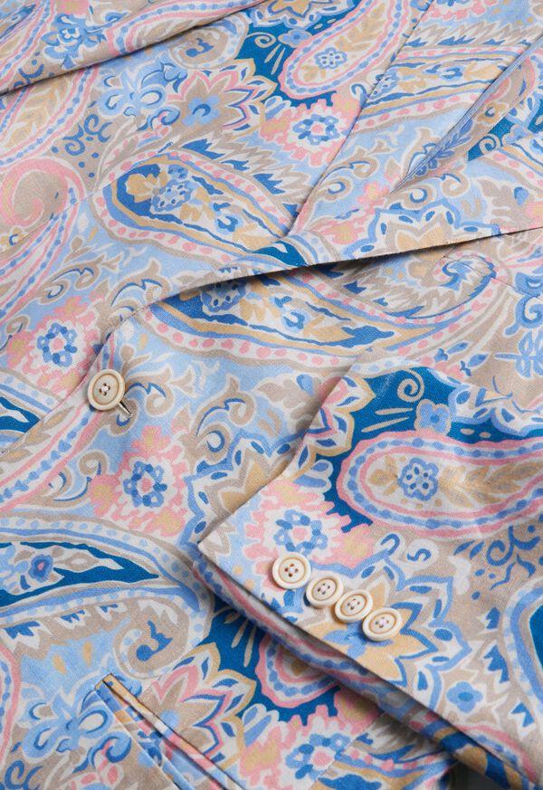 Paul Stuart Printed Floral Linen Jacket