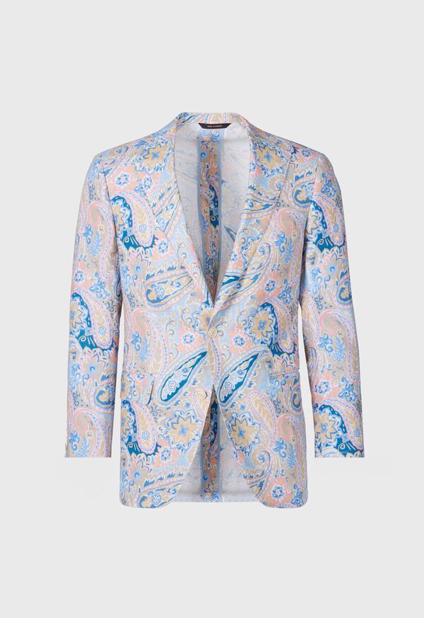 paul stuart Printed Floral Linen Jacket