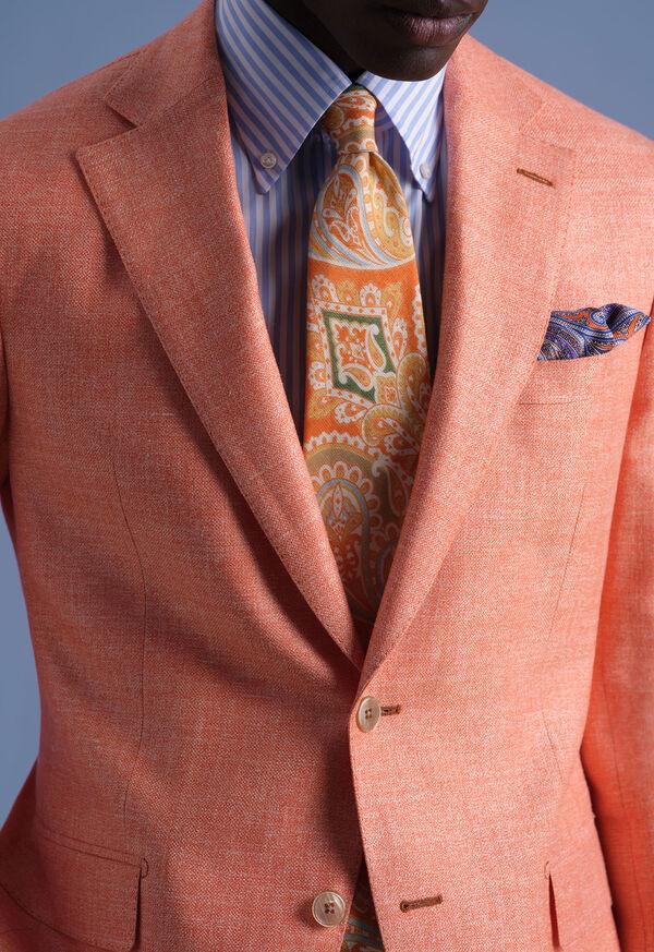 Paul Stuart Printed Linen Paisley Tie