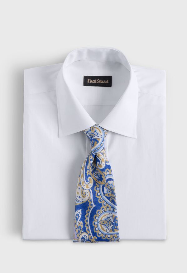 Paul Stuart Printed Linen Paisley Tie