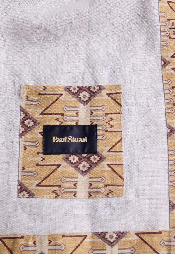 Paul Stuart Printed Linen Shirt Jacket