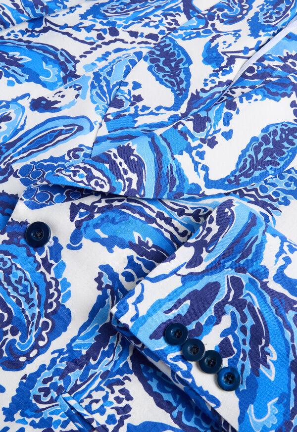 Paul Stuart Printed Paisley Linen Dinner Jacket