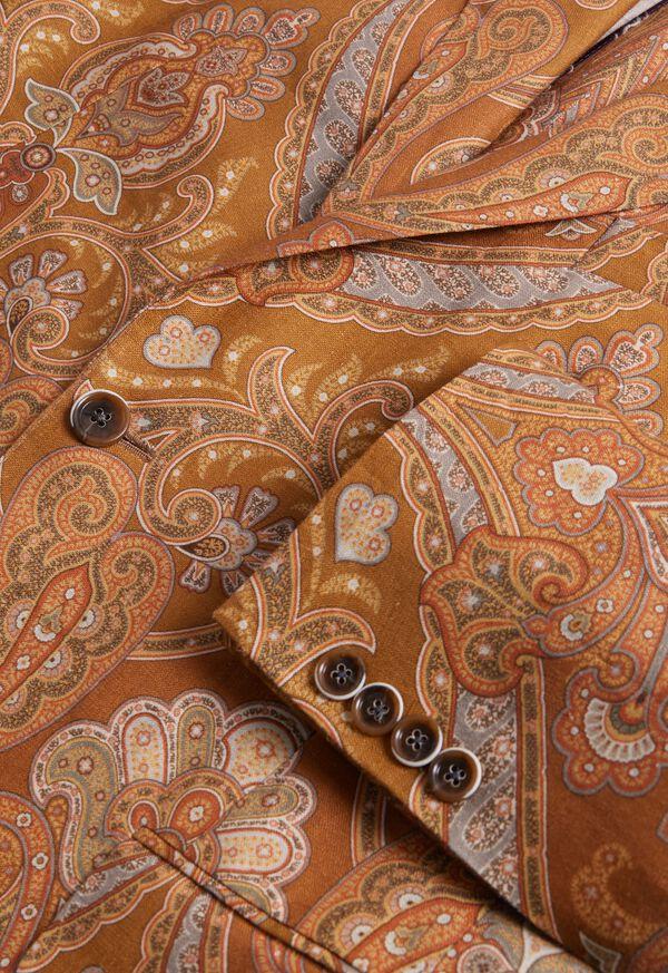 Paul Stuart Printed Paisley Linen Jacket