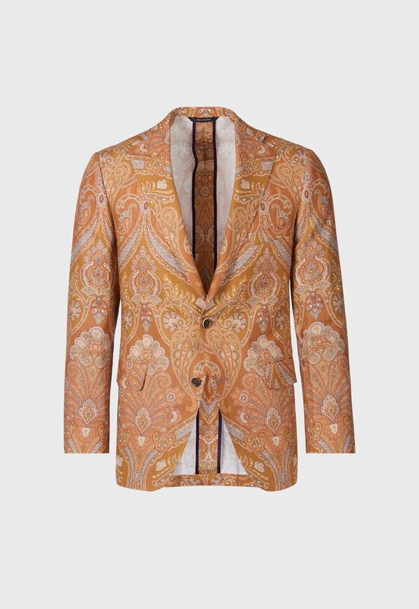 paul stuart Printed Paisley Linen Jacket