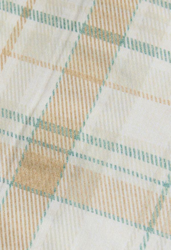 Paul Stuart Printed Plaid Cotton Shirt