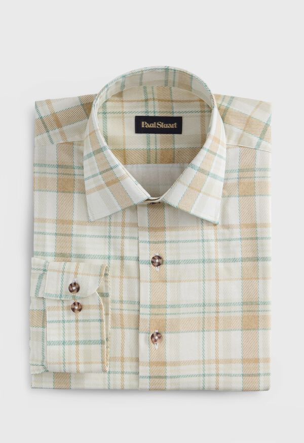 paul stuart Printed Plaid Cotton Shirt