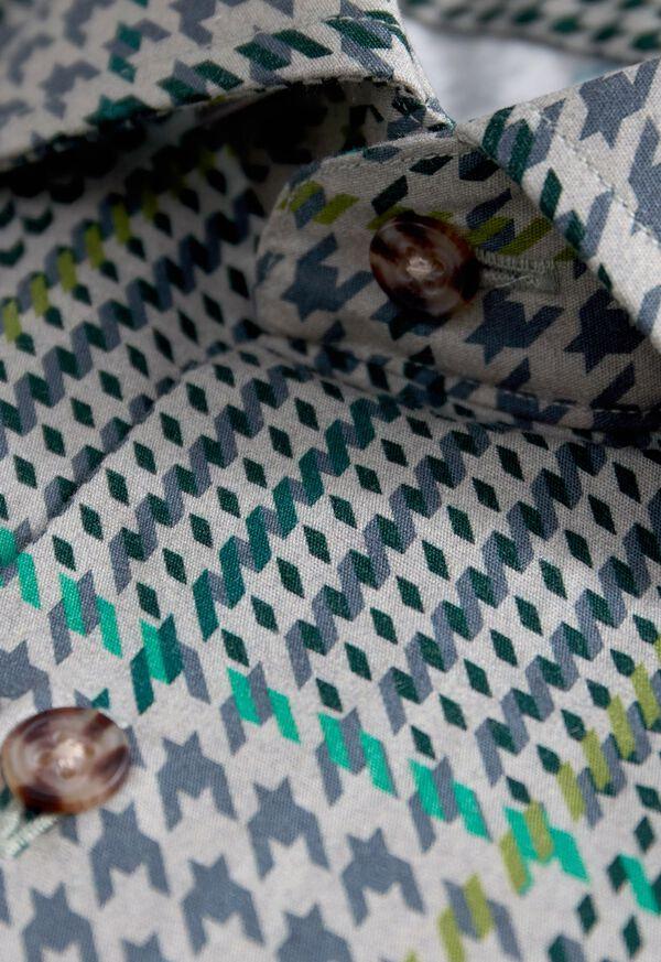 Paul Stuart Printed Plaid Sport Shirt