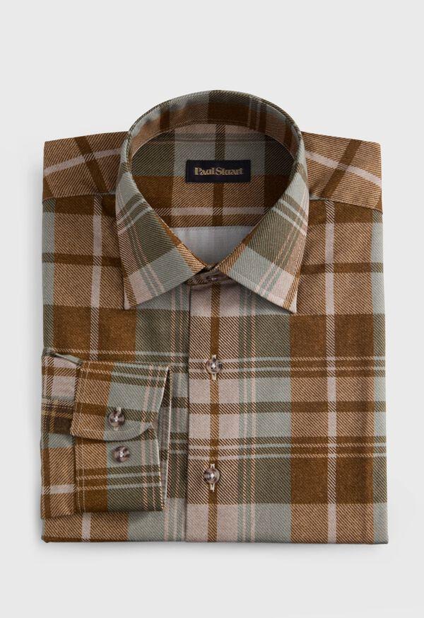 paul stuart Printed Plaid Sport Shirt