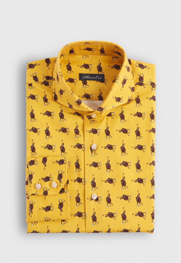 paul stuart Printed Saddle Brushed Cotton Shirt