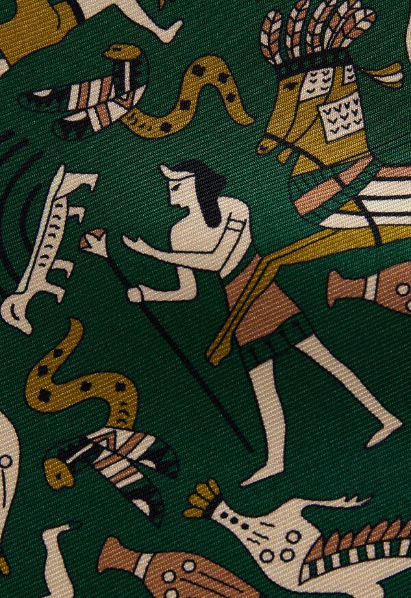 Paul Stuart Printed Silk Ascot